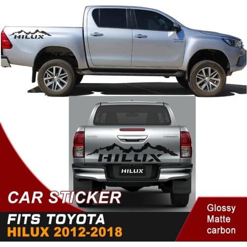 Mountain car sticker 4x4 off road vinyl graphics car decals fit for toyota hilux revo and vigo