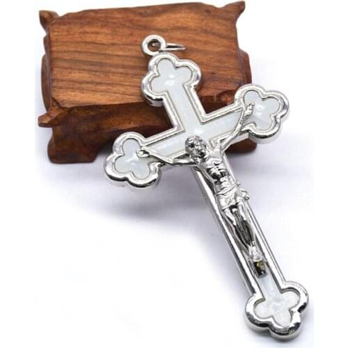 QIGO Religious Jewelry Accessories Metal Luminous Cross Articles 11*6.5 cm