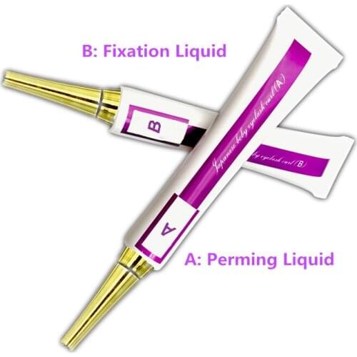 One Set A+ B Permanent Perm High Quantity Eyelashes Curling Beauty Permanent Perming Cream Liquid Glue By Free Shipping
