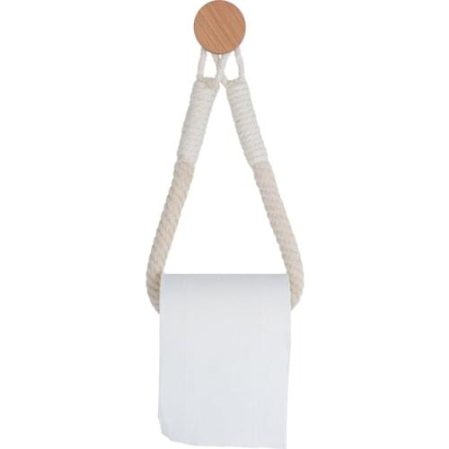 2 Colors Toilet Paper Towel Dispenser Wooden Paper Roll Holder for Bathroom Contact Paper Holder Household Storage Rack