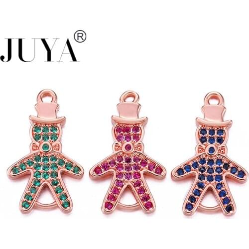 3 pcs Wholesale Multi-color Zirconia Rhinestone Lovely Kids Charm Pendant Connectors diy jewellery making accessories Findings