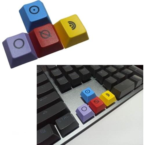 4Pcs Pbt Keycap Cherry Profile Dye Sub Button Arrow key Wasd Keyboard KeyCaps 85DD