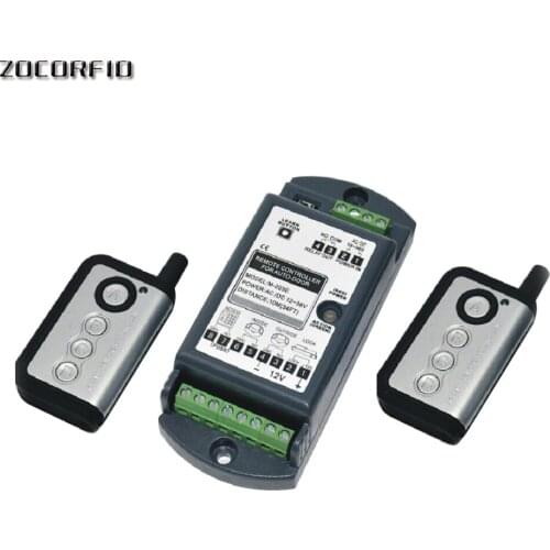 2pcs remote Learning code automatic door controller with remote controller 12-36VDC/AC