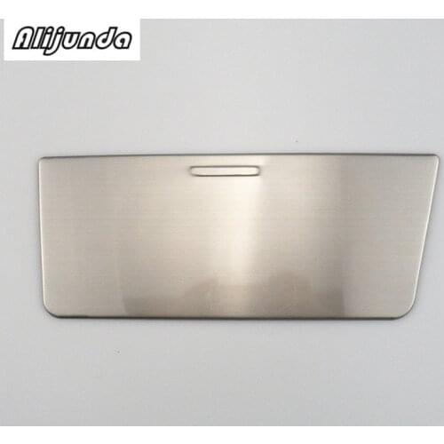 Car center console storage box stainless steel sequins cover sticker for Volkswagen vw tiguan 2010 2011 2012 2013 2014 2015