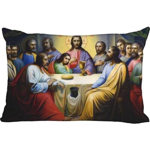 Custom The Last Supper Rectangle Pillowcase zipper dakimakura Classic Pillow Case size 35*45cm DIY Gift Drop Shipping
