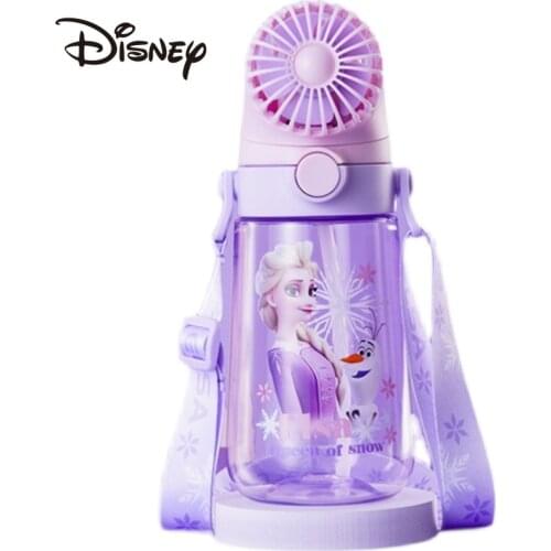 Disney Children Fan Water Cup Summer Cute Large Capacity Good-looking Plastic Summer Kettle Dinosaur Cup with Straw