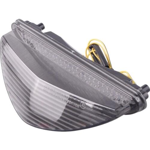 Smoke Integrated LED Motorcycle Rear Tail Light Turn Signal Blinker Lamp Taillight For Yamaha Raider 2008 2009 2010