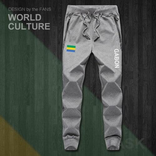 Gabonese Republic Gabon Gabonaise GAB GA mens pants joggers jumpsuit sweatpants track sweat fitness fleece tactical casual NEW