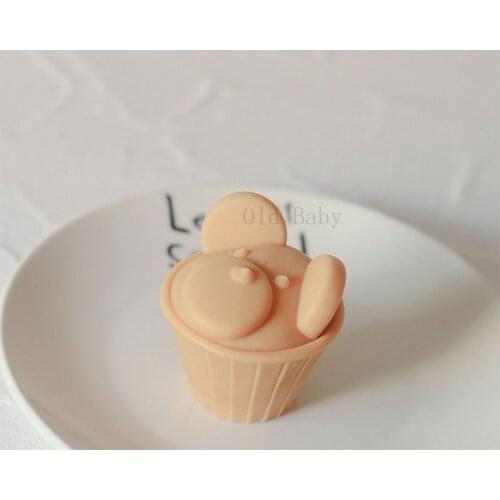 Little Bear Cupcake Candle Silicone Mold 3D Cake Cup Candle Design Aromatherapy Candle Making