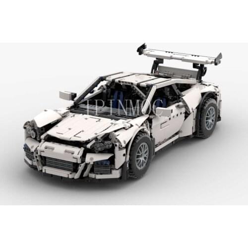 Moc-9351 911gt3rs super sports car technology accessories 3118pcs static model boys gift difficult to insert building blocks