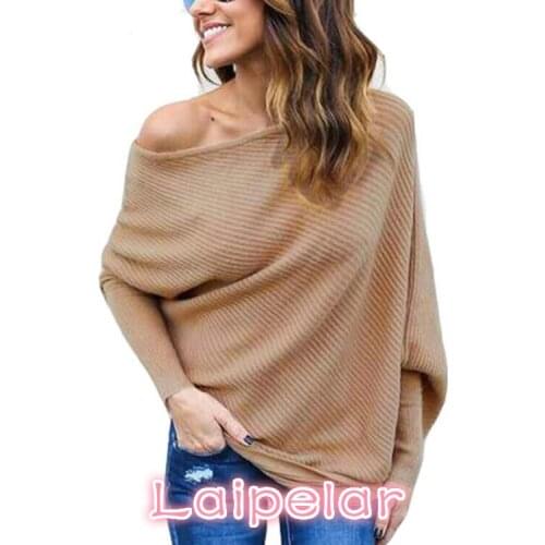 Fashion Batwing Sleeve Sweater Blouses Vetment Femme Sexy Off Shoulder Blusas Women Shirt Ladies Tops Camisa Mujer 3XL
