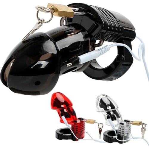 Male Chastity Device Electric Shock Penis Cock Cage Erotic Medical Themed Toys Sex Toys For Men Adult Games