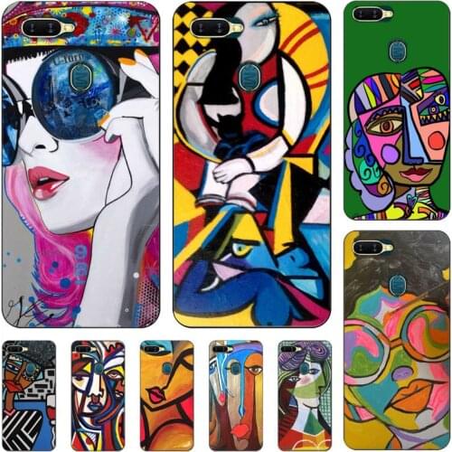 Picasso Abstract Art Painting Soft Cover Phone Cases For Oppo Reno2 Z 2Z Realme5 6 Pro R9S 11 Plus 15 17 Pro