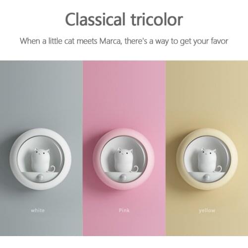 Dual Sensing Mode Creative Body Induction Wildcat Night Light Pet CAT BEDROOM ATMOSPHERE LAMP USB Cabinet Wall Hanging Lamp