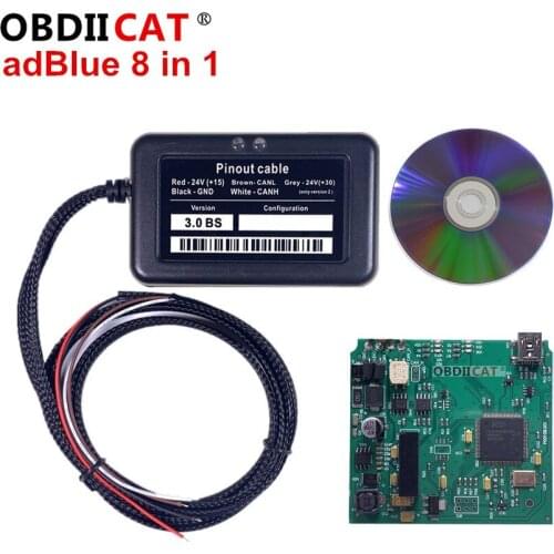 Newest 8 in 1 Adblue Emulator 9in1 with Nox Sensor Adblue Emulator 8in1 7in1 Truck Diagnostic Tool