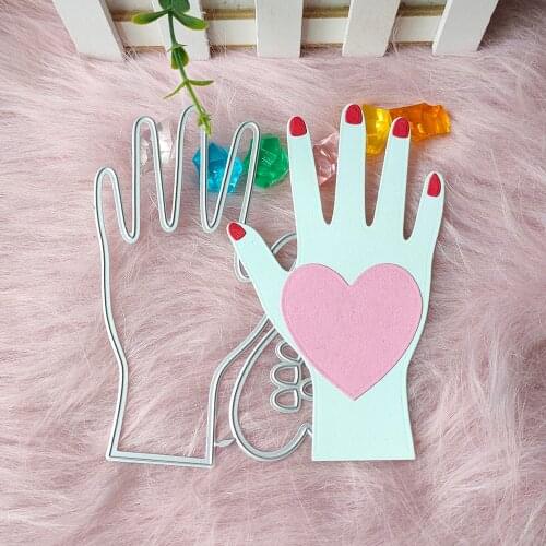 New Hearts palms prayer Metal Cutting Dies Decorative DIY Scrapbooking Steel Craft Die Cut Embossing Paper Cards Stencils