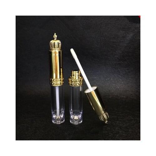 New Crown Empty Lip Gloss Tube Refillable DIY Transparent Bottle Lip Balm Liquid Batom Container Eyelash Growth Cosmetic Tool
