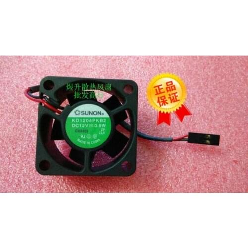 Original SUNON 4020 DC12V 0.9W 40*40*20MM 4cm KD1204PKB2 2-wire cooling fan