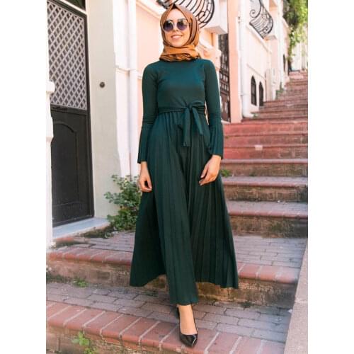 Muslim Hijab Dress Women Flared Sleeve Mroccan Kafan Chiffon Maxi Dresses Abaya Long Robe Dubai Vestido Turkey Islamic Clothing