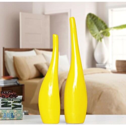 Gold plating ceramic vases model room home decor furnishing Golden decoration jardiniere Minimalism Simple flowerpot vase