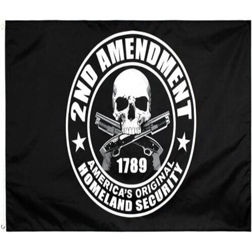Direct factory wholesale 90*150cm 3x5 fts US Constitution 2nd Second Amendment flag for Amendment II