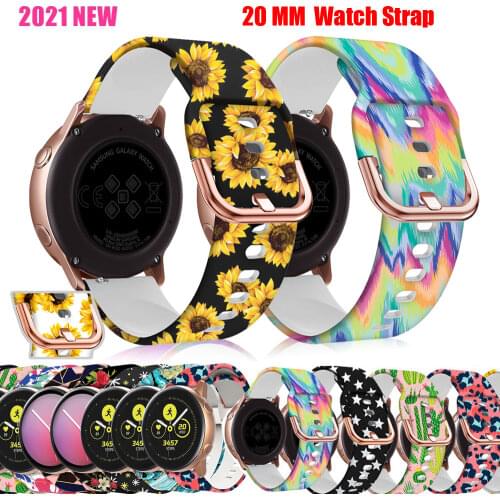 Soft Printing WatchBand For Huami Amazfit GTS Strap Replacement Bracelet WristStrap/Amazfit BIP Youth /Samsung Galaxy watch3 41