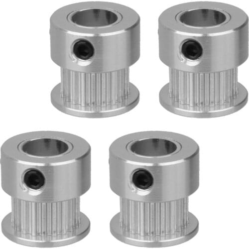 4 Pack GT2 Timing Belt Pulley 20 Teeth Bore 8mm for 3D Printer