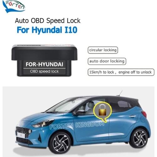 Forten Kingdom Car Auto OBD Plug And Play Speed Lock & Unlock Device 4 Door For Hyundai I10 Grand AT / Automatic Gear