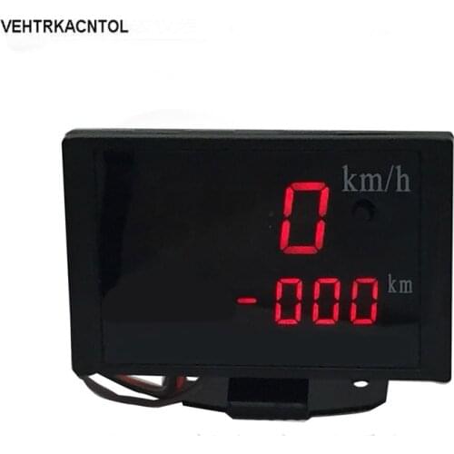 VEHTRKACNTOL 2 in 1 12v / 24v Car Truck Speedometer Speed Meter Gauge+ Odometer Meter Gauge Universal