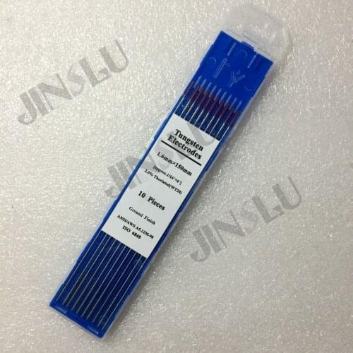 WT20 10PCS 1.6m +10PCS 2.0mm+10PCS2.4 length 150mm Tungsten electrode, for TIG welding