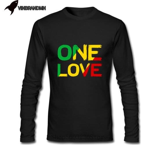 Funny One Love Jamaica Rasta Reggae Hip Hop Rap Music Bob MarleyT Shirt Euro Cool Men Kids Gift t shirt Personalized Tee Shirts