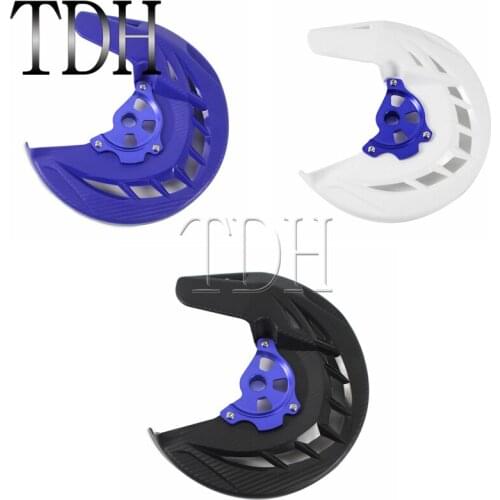 Blue Motorcycle X-Brake Front Disc Cover Rotor Guard Protector Protection For Yamaha YZ250F YZ250FX YZ450F YZ450FX 14-18