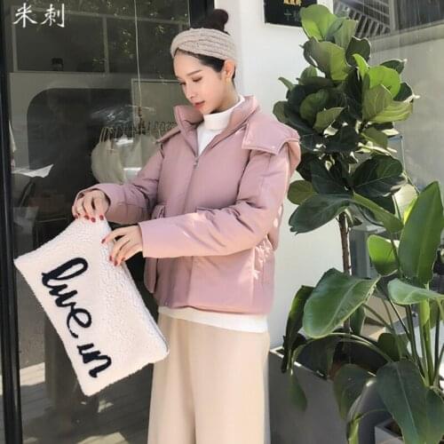Women newest hooded short duck down jacket female fashion slim and thin warm coat Korean style popular winter jackets for ladies