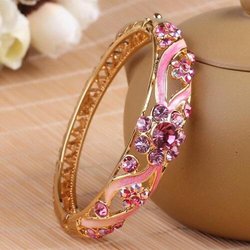 Bracelet female gold-plated bracelet national wind restoring ancient ways do enamel gift wholesale fashion bracelets