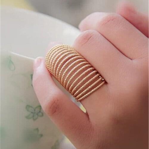 ZN 2019 NEW Ring For Women Gifts Vintage Alloy Long Spring Finger Womens Rings Jewelry wholesale