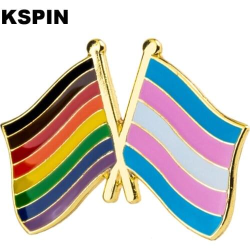Rainbow Transgender Friendship Flag Badge Flag Brooch National Flag Lapel Pin International Travel Pins