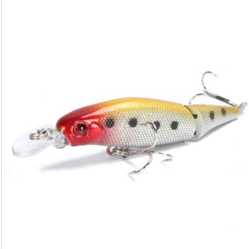 1PCS Minnow Fishing Lures 85mm/7.4g Multi Jointed Section Bend pesca Hard Bait Wobbler Swimbaits Carp Fishing Tools 8 Color