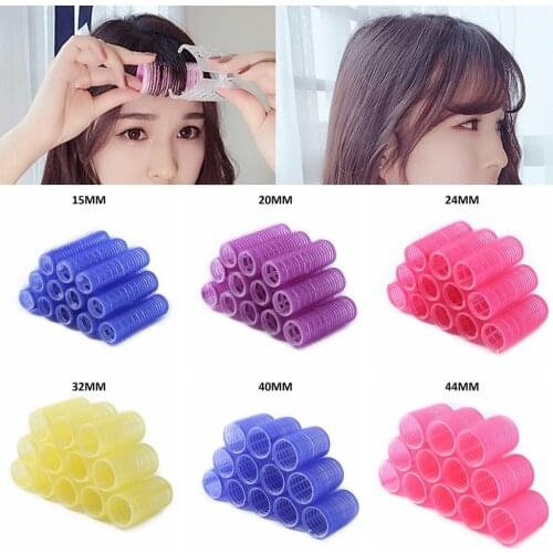 6/12pcs Self Grip Hair Rollers Cling Any Size Home Salon DIY Hair Styling Tools Hairdressing Hair Curlers Rollers