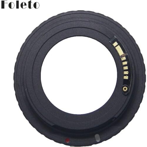 Foleto AF Camera M42 E Black AF Confirm Mount Adapter For M42 Lens to For Canon EOS EF Camera EOS 5D / EOS 5D Mark II / EOS 7D