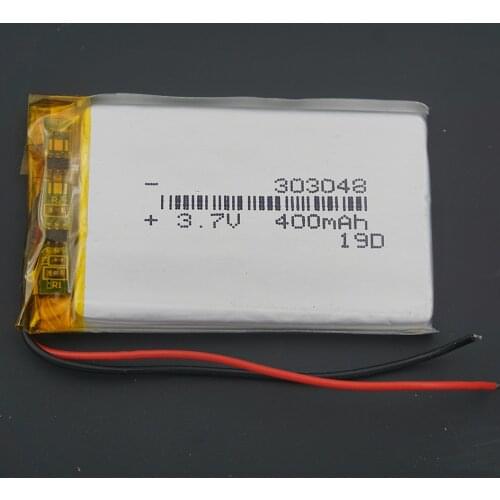 XINJ 3.7V 400 mAh Lithium Polymer Battery Accumulator Li ion li po cell 303048 For speaker MP4 E-book Driving Telephone watches