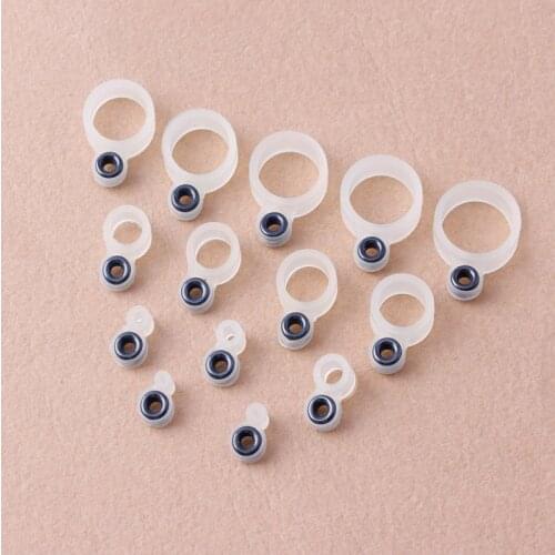 ToplyFishing Accessories 14Pcs Fishing Rod Wire Ring Silicone Fishing Line Guide Ring Different Size 1-14