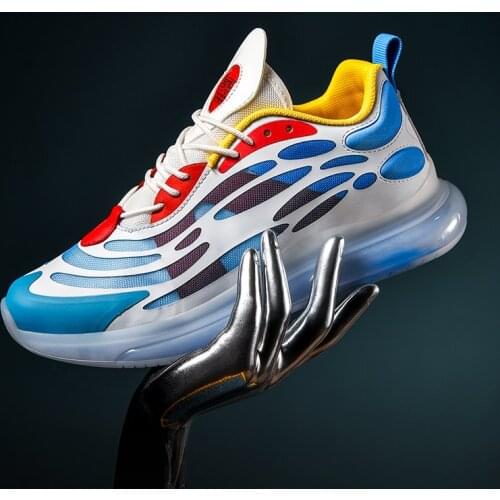 Brand Men Air Cushion Sneakers High Quality Rubber Skidproof Outsole Running Shoes Breathable Mesh Male Sports Jogging Shoes