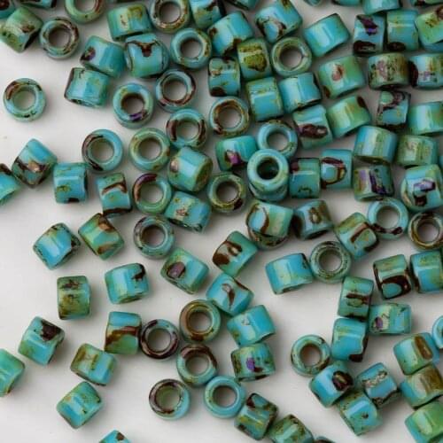 Taidian Miyuki Picasso Beads 11/0 For Statement Jewelry Perles Delica 3Grams/lot About 600pieces 1.6x1.3MM