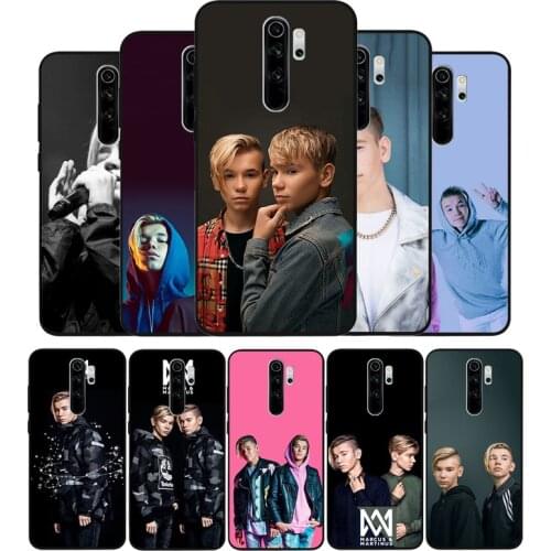 Marcus & Martinus black Silicone Phone Case For Redmi note 9 8 7 Pro S 8T 7A Cover