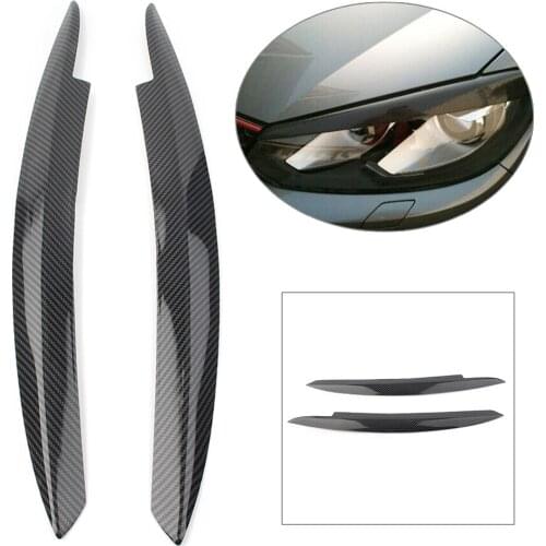 For VW Golf MK6 2008-2013 Car Headlight Cover Eyelid Eyebrow Eye Lid Brow For Volkswagen Golf VI 2008 2009 2010 2011 2012 2013