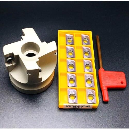 BAP400R 50 22 400R 63 22 50 63 mm face milling cutter 4-edge cutter, for 10 APMT1604 inserts, insert high-quality holder BAP400R
