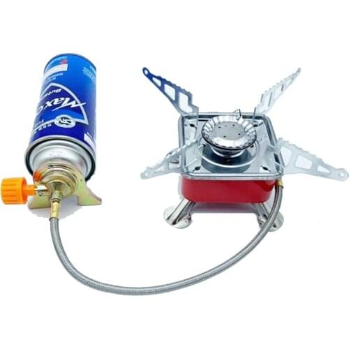 Outdoor Gas Burner Windproof Camping Stove Portable Folding Ultralight Split Lighter Tourist Equipment For Hiking