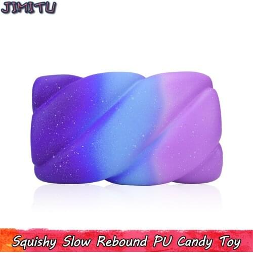 Cotton Candy Squishy Toys for Children Galaxy Dessert Antistress Squishies Slow Rebound Toy Sugar Party Kitchen Decorations