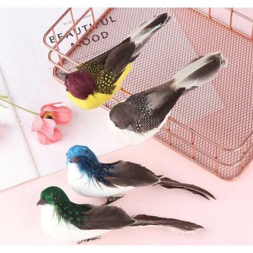 Artificial feather wedding Garden decorations ornament Mini foam doves fake birds