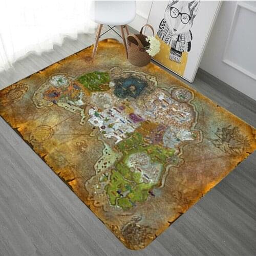Creative Retro World Map Pattern Carpets for Living Room Bedroom Area Rugs hallway Aisle Kitchen bathroom Mat Home Decor Carpet